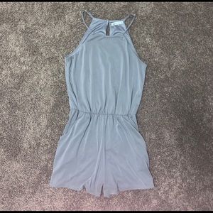 Light grey sleeveless romper size small